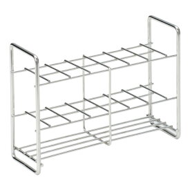 ステンレス試験管立て　12本立て