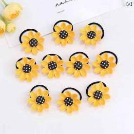 子供の ひまわり ヘア ピン バンド 韓国 かわいい プリンセス BB クリップ アクセサリー ロープ ベビー 前髪 サイド