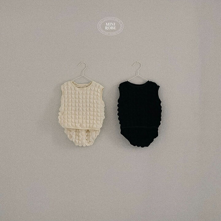 楽天市場 韓国こども服 女の子 男の子 セットアップ ミニロべ ポコポコ プレゼント 出産準備 Manamama 楽天市場店