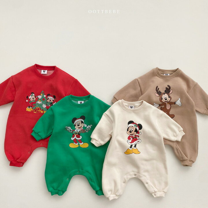 楽天市場 ベビー クリスマスコーデ ディズニー トレーナー Disney ディズニー ロンパース トップス 裏起毛 キッズ 子供 コーデ 女の子 男の子 ユニセックス 韓国 Manamama お揃い リンク リンクコーデ 保育園着 デイリー使い 普段着 ミッキー ミニー Mtm Manamama 楽天