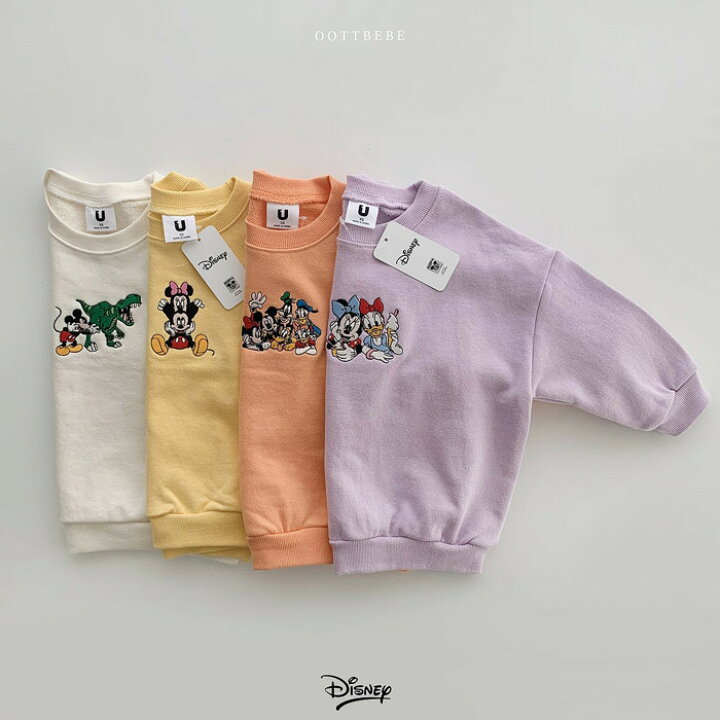 楽天市場 ディズニー 子供 キッズ お揃い リンクコーデ ミッキー トレーナー 保育園着 プレゼント Manamama 春 新作 Manamama 楽天市場店