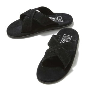 ISLAND Slipper [�A�C�����h�X���b�p] CROSS SANDAL PB223 (BLACK SUEDE) �N���X�T���_�� (�u���b�N/�X�G�[�h) BCS