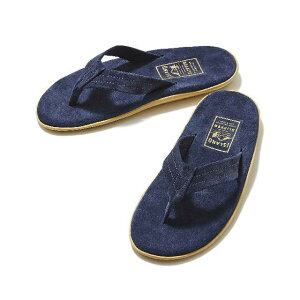 ISLAND Slipper [�A�C�����h�X���b�p] Leather SANDAL Thong PT203 (NAVY SUEDE) ���U�[�T���_���g���O(�l�C�r�[�X�G�[�h) BCS