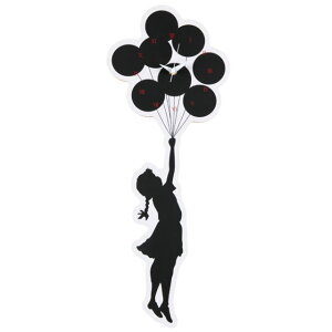 Sync.×BRANDALISM [�V���N×�u�����_���Y��(�o���N�V�[)] WALL CLOCK  FLYING BALLOONS GIRL  2nd × KARIMOKU [FULL COLOR] �E�H�[���N���b�N �t���C���O�o���[���K�[���i�t���J���[�j �Ǌ|�����v AJA MEDICOM TOY ���f