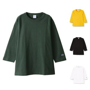 CHAMPION [�`�����s�I��] T1011 3/4 TEE [MOSS GREEN,YELLOW,BLACK,WHITE] T1011 ���O����3/4�X���[�uT�V���c (���X�O���[���A�C�G���[�A�u���b�N�A�z���C�g) C5-P404 BBS