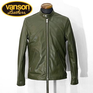 Vanson Leathers [�o���\�� ���U�[] Special Custom Single Riders Jacket Type-2 �X�y�V�����J�X�^�� �V���O�����C�_�[�X�W���P�b�g �^�C�v2 �y�I���[�u�zBBA