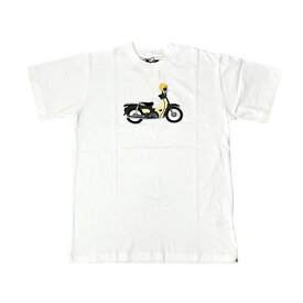 楽天スーパーセール特別価格!!SALE!! O.K. [オーケー] SUPER CUB S/S TEE [White] スーパーカブショートスリーブTシャツ 手刺繍 (ホワイト) OK221-006 BCS