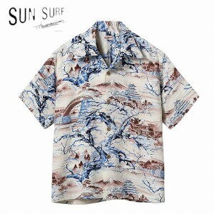 SUN SURF [�T���T�[�t] RAYON HAWAIIAN SHIRT �gSCENERY OF JAPAN�h ���[�����n���C�A���V���c �h�V�i���[�I�u�W���p���h SS39422 BES