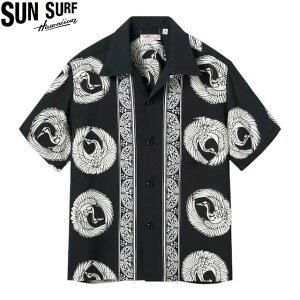 SUN SURF [�T���T�[�t] RAYON HAWAIIAN SHIRT �gORIENTAL BORDER�h (BLACK) ���[�����n���C�A���V���c �I���G���^���{�[�_�[ (�u���b�N) �A���n�V���c ���� SS39629 BFS