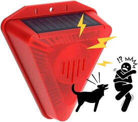 防犯 クマの侵入防止 犬の鳴き声 番犬 警報ライト 防水 サイレン 屋外用