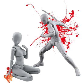 デッサン人形（男性女性モデル） 関節可動 スタンド付き ジェスチャー変更可能rt657