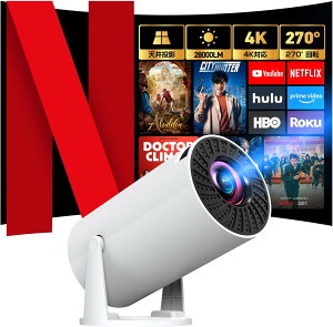 �v���W�F�N�^�[ �ƒ�p �y 28000LM�E270°��]�E4K�Ή��E�ŐVAndroid TV���ځz1080P �V�䓊�e Wi-Fi6 50���Y�[���@�\ �Z�������e �y�� rt632