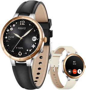 FOSMET W1 �X�}�[�g�E�H�b�` ���f�B�[�X ������ �����Ǘ� �ی^ �펞�\�� iphone �A���h���C�h�Ή�(�u���b�N)rt783
