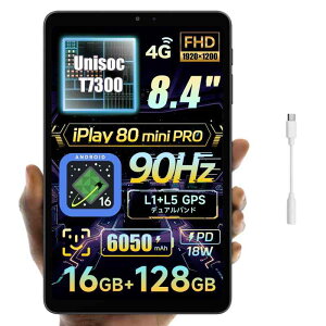 ALLDOCUBE iPlay 80 mini Pro �^�u���b�g 8.4�C���` UNISOC T7300 Android16 ��F�� 4GLTE rt850