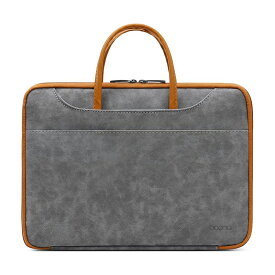 ビジネスバッグ パソコンケース 通勤 通学 A4 撥水 PCケース 2WAY 大容量 就活バッグ PC収納 180度開閉 合成皮革 男女兼用 スーツケース固定 Q016 [Manatsulife] 送料無料