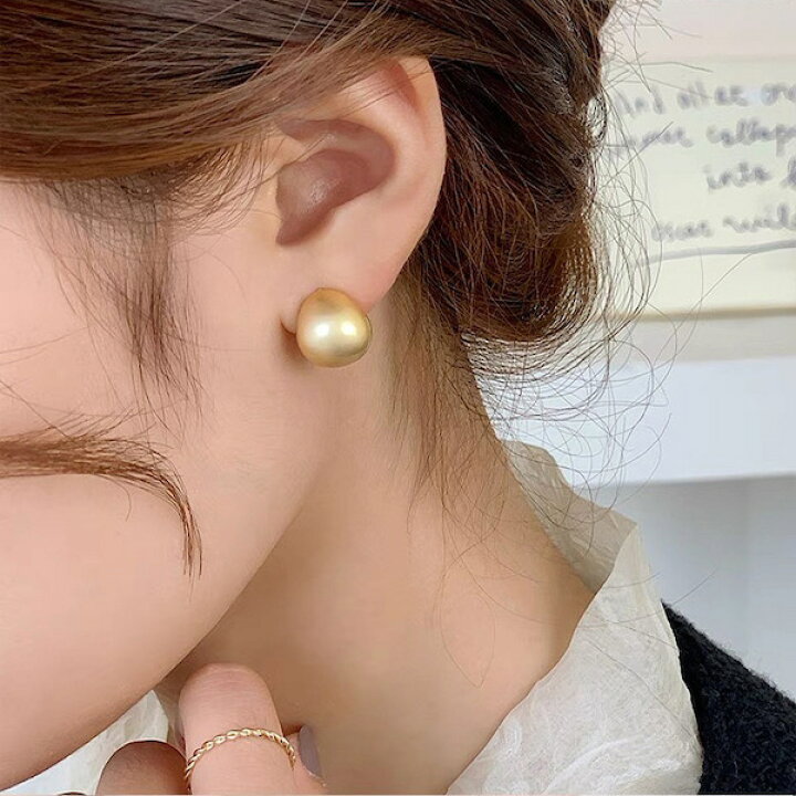 楽天市場】【艶消しカラーボールピアス】マットゴールド マット  