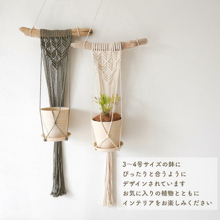楽天市場】【単品/流木プラントハンガー/タペストリータイプ】【生成り  