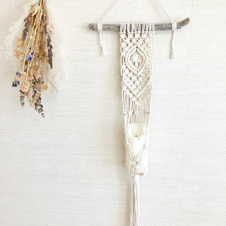 楽天市場】【流木プラントハンガー/タペストリータイプ】マクラメ  