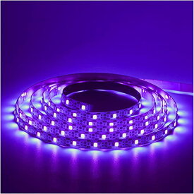 ブラックライト - 紫外線ライト LEDテープライト 2M 10W 120LED高輝度 USB給電式 DC5V UVライト 両面テープ 切断可能 395～405nm 雰