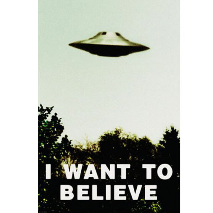 楽天市場 ポスター X ファイル I Want To Believe Tvシリーズ 劇中ポスタータイプ 海外ドラマ X Files Ufo Mancave マンケイブ