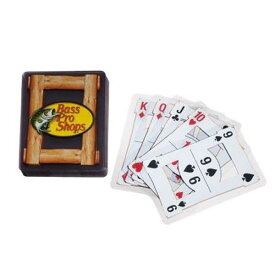 【バスプロショップ】トランプカード ポーカーサイズ プラスチック製 防水仕様 クリアカード【Bass Pro Shops カードゲーム 透明 アメリカン雑貨】