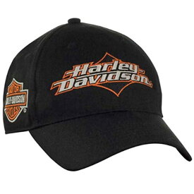 【ハーレーダビッドソン】【帽子 キャップ】刺繍ロゴキャップ メンズ ブラック【Harley-Davidson 野球帽 】