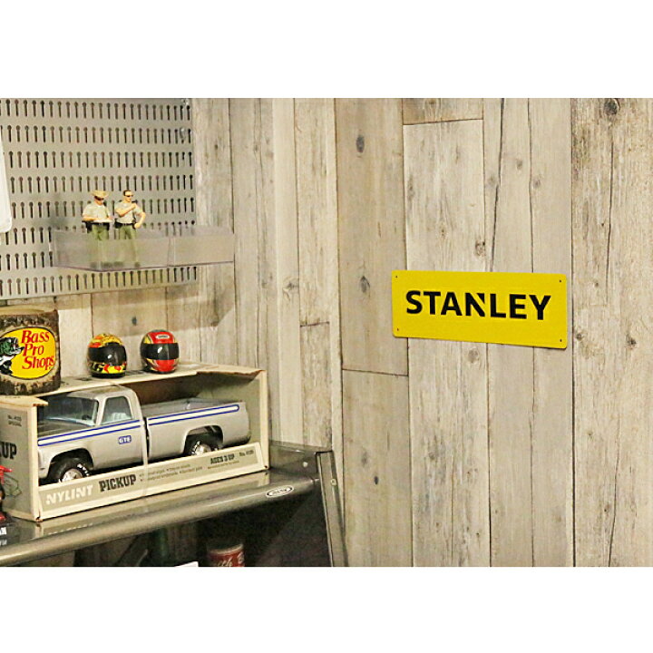 楽天市場】メタルベースサイン STANLEY ロゴ 9.5cm×29cm Made in USA 