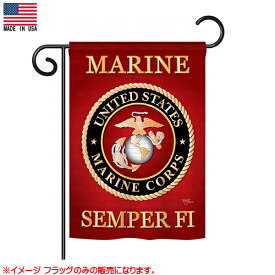 フラッグ アメリカ 海兵隊 マリーン US Marine Corps SEMPER F1 USMC エンブレム 47cm×33.5cm ■ インテリア 雑貨 ガレージ 米軍 ミリタリー 旗