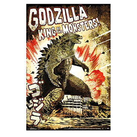 ポスター ゴジラ GODZILLA KING OF THE MONSTERS 61cm×91cm ■ 怪獣 映画 インテリア 雑貨 ディスプレイ