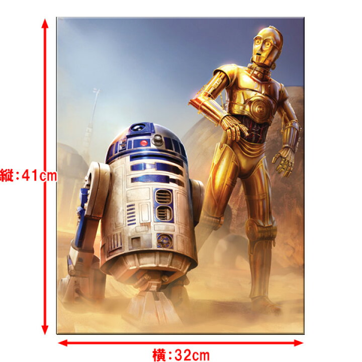 楽天市場】メタルサイン スターウォーズ C-3PO R2D2 看板 縦41cm×横 