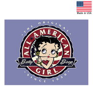 【50%オフ!】 メタルサイン "Betty Boop" "ALL AMERICAN GIRL" ベティ・ブープ 看板 縦32cm×横41cm アメ…