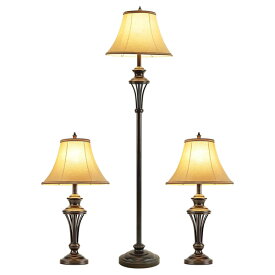 照明ランプ 3点セット（フロアランプ、テーブルランプ×2個） ■ インテリア 照明器具 ベッドサイド 寝室 リビング おしゃれ