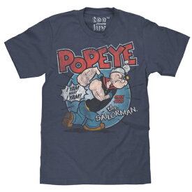 【POPEYE】ポパイ Tシャツ “Popeye the Sailorman” ミッドナイトネイビー 半袖【メンズTシャツ】