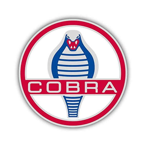 コブラのかっこいいデザイン ステッカー Cobra シェルビー レーシング コブラ 約12 5cm シール デカール 車