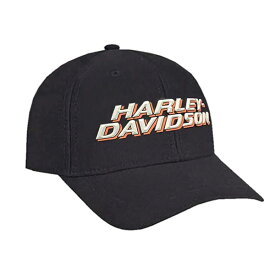 ハーレーダビッドソン 3Dラバーロゴ ベースボールキャップ ブラック ■ Harley-Davidson 帽子 野球帽 バイク バイカー スナップバック メンズ