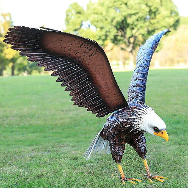 楽天市場】イーグル 鷲 メタル オブジェ 高さ61cm □ ハクトウワシ 鳥 