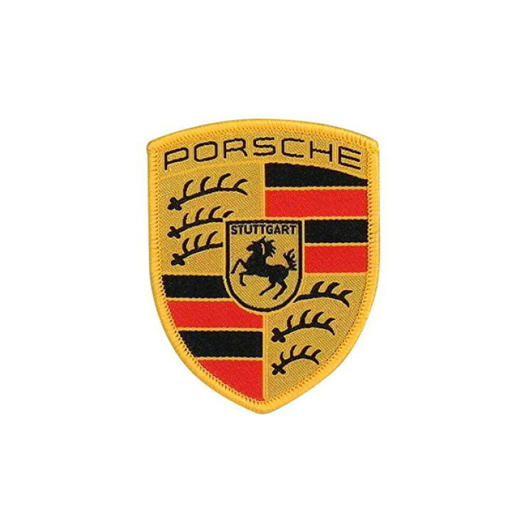 楽天市場 ワッペン ポルシェ Porsche エンブレム パッチ 6 5cm 5cm ゴールド 雑貨 小物 車 カー Mancave マンケイブ