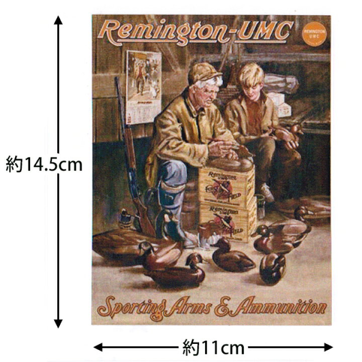 楽天市場 レミントン ステッカー シール Remington Umc 木彫り 鴨 レトロな絵画調 デカール 約14 5cm 11cm ミリタリー 銃器 ビンテージ アメリカ ビニール 雑貨 サイン 車 Mancave マンケイブ