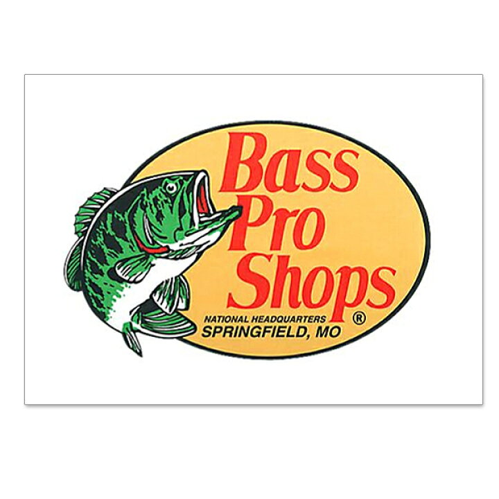正規品スーパーSALE×店内全品キャンペーン 防水ステッカー 釣り Bass Pro Shops 魚 バス E039