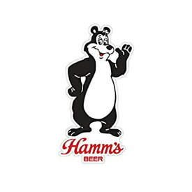 【ステッカー シール】Hamm's ハムズ・ブルワリー ロゴ デカール 約10cm×約4.5cm 【ビール お酒 アメリカ 雑貨 車 窓 サイン】