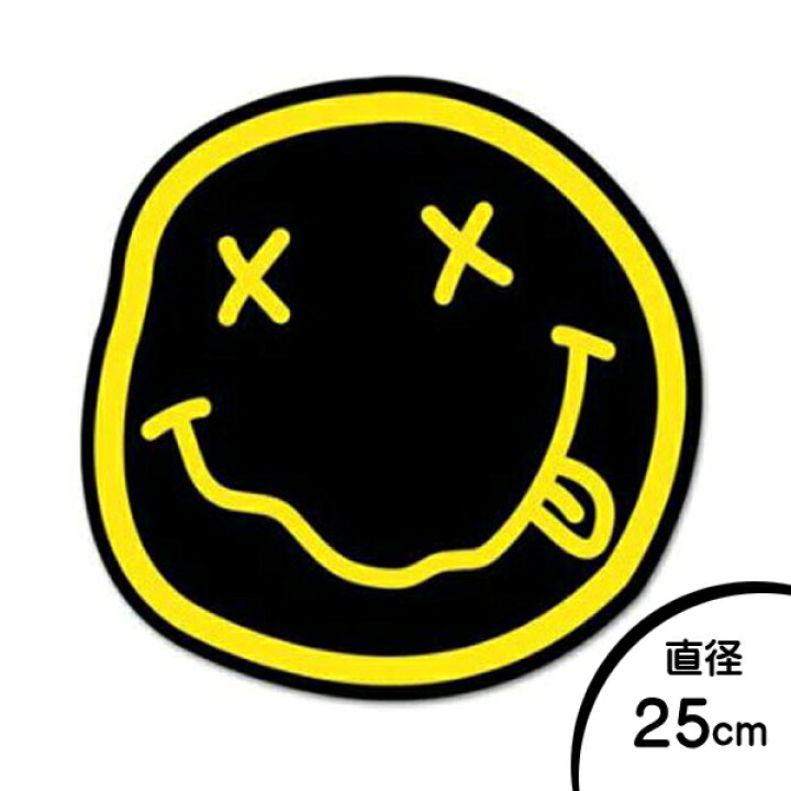 楽天市場】【ニルヴァーナ】 NIRVANA スマイル ロゴ ステッカー 直径約 