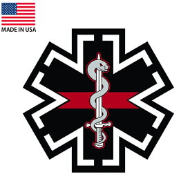 スターオブライフ ステッカー EMS EMT 救急医療 シンボル 約7.5cm×約8cm アメリカ製 ■ シール デカール