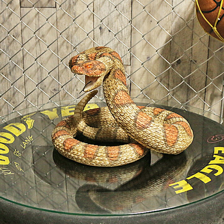楽天市場】ウエスタン ダイアモンド バック ガラガラ ヘビ □ オブジェ  