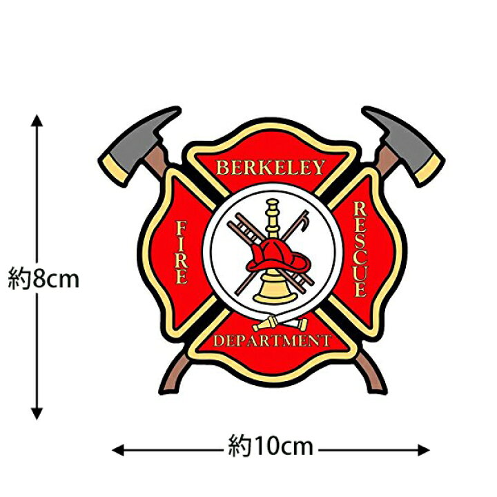 楽天市場】ステッカー BERKELEY FIRE RESCUE DEPARTMENT バークレー 