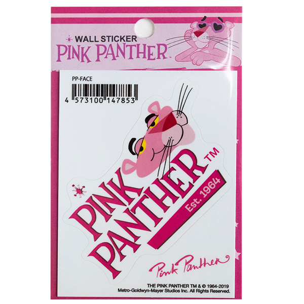 ピンクパンサーのフェイス ステッカー ピンク パンサー フェイス 5cm 8 5cm 25 Off Pink 雑貨 小物 アニマル Panther 動物 ヒョウ 豹 映画