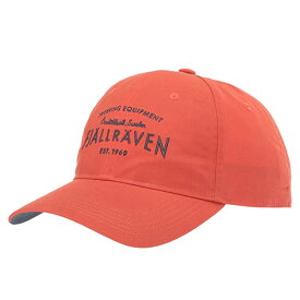フェールラーベン FJALLRAVEN EST 1960 ロゴ刺繍 キャップ ローワンレッド L-XL ■ 帽子 野球帽 アウトドア メンズ