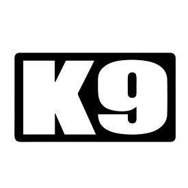 K9 アメリカ 警察犬 ロゴ デカール 約6.5cm×約12.5cm ■ シール ステッカー