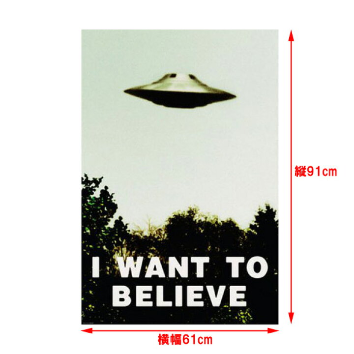 楽天市場 ポスター X ファイル I Want To Believe Tvシリーズ 劇中ポスタータイプ 海外ドラマ X Files Ufo Mancave マンケイブ