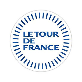 ステッカー "LE TOUR DE FRANCE" ツールドフランス 自転車 ロードレース 丸型 デカール 直径10cm ■ スポーツ シール 小物 雑貨