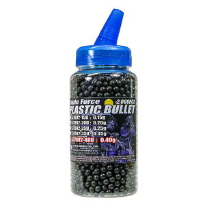 Eagle Force �C�[�O���t�H�[�X �v���X�`�b�N BB�e 0.40g V2 2000�� �{�g���� 6mm�e �O���[ #5378V2-40U �� �~���^���[ �T�o�Q�[ �T�o�C�o���Q�[�� �v���X�`�b�N�e �d��